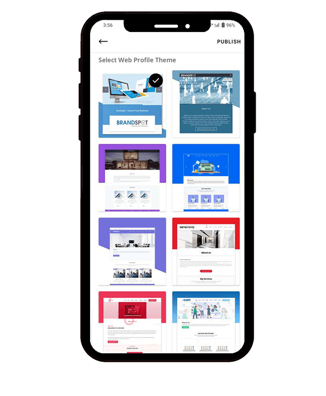 Step 5: Choose a Website Template