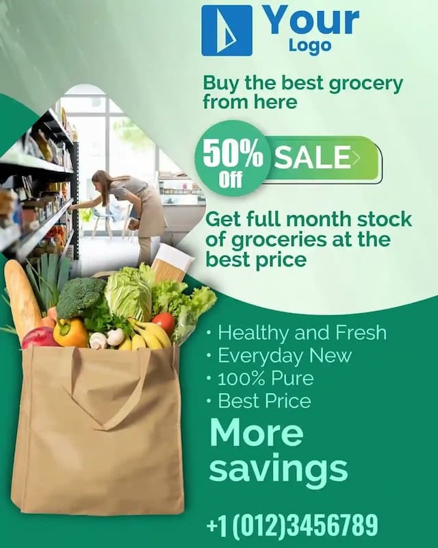 Grocery Essentials Flyer Template