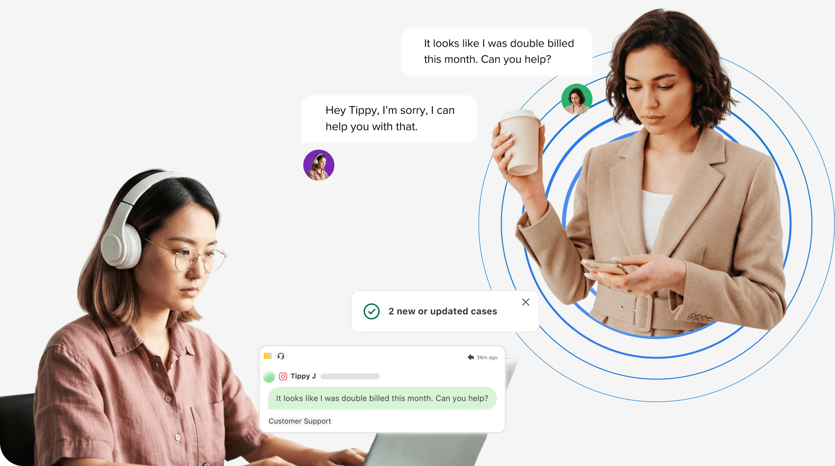 Replying to customer comments in Brandslive