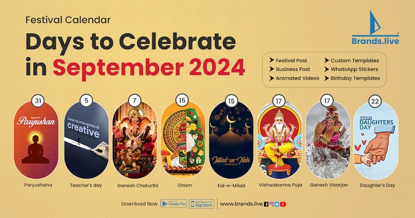 EVENT CALENDAR : SEPTEMBER MONTH 2024