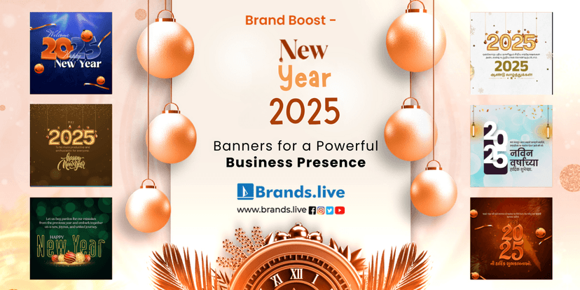 Brand Boost – New Year 2025 Banners for a Powerful Business Presence