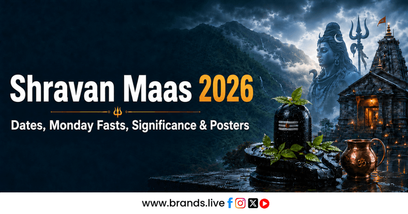 Shravan Maas 2026: Dates, Monday Fasts, Significance &amp; Posters