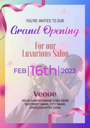 Grand Opening  (Invitation) poster