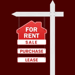 For Rent,  Sale,  Purchase,  Lease