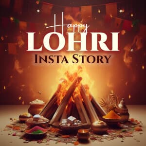 Lohri Insta Story templates