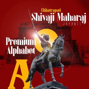 Premium Alphabet - Chhatrapati Shivaji Maharaj Jayanti templates