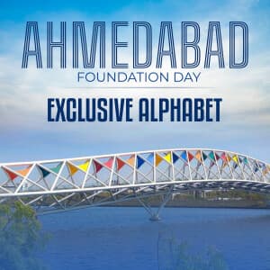 Exclusive Alphabet - Ahmedabad Foundation Day