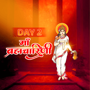 Day-2 Brahmacharini Maa templates