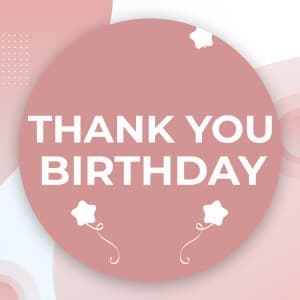 Thank You Birthday templates