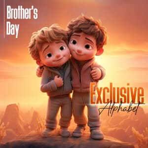 Exclusive Alphabet - Brother's Day templates