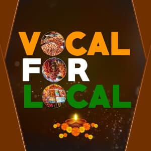 Vocal For Local Diwali templates
