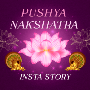 Pushya Nakshatra insta story templates