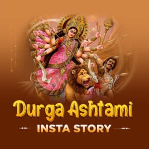 Durga Ashtami Insta Story templates