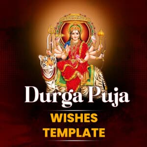 Durga Puja Wishes Template templates