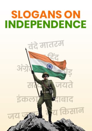 Slogans On Independence templates