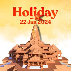 Holiday on 22 Jan 2024