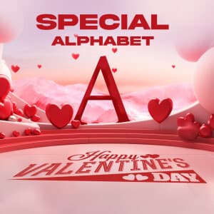 Valentine's Day Special Alphabet templates