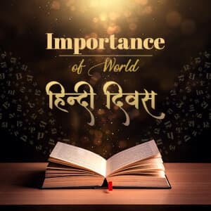 Importance of World Hindi Day templates