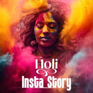Holi Insta story templates