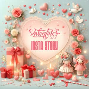 Valentine's day Insta Story templates