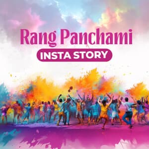 Rang Panchami insta Story. templates