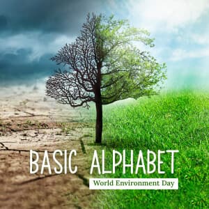 Basic Alphabet - World Environment Day templates