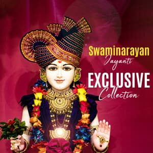 Exclusive Collection - Swaminarayan Jayanti templates
