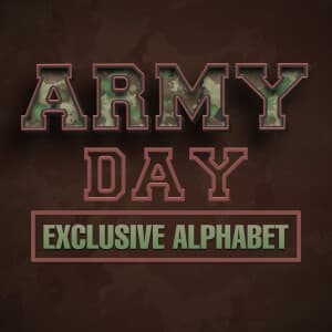 Army Exclusive Alphabet