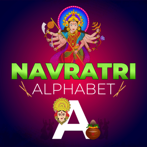 Navratri Alphabet templates