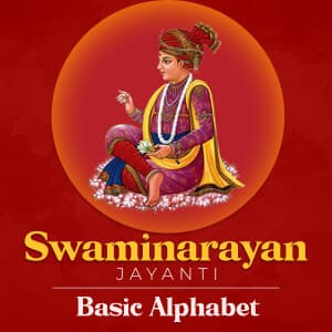 Basic Alphabet - Swaminarayan Jayanti templates