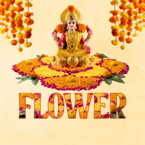Navratri Pooja Flower templates
