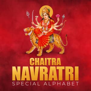 Special Alphabet - Chaitra Navratri templates
