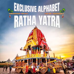 Exclusive Alphabet - Rath Yatra templates