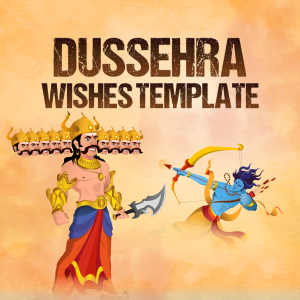 Dussehra Wishes Template