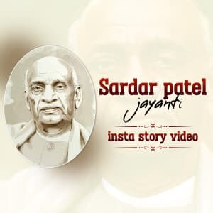 Sardar Patel Jayanti Insta Story Video templates