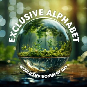 Exclusive Alphabet - World Environment Day templates