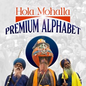 Premium Alphabet - Hola Mohalla templates