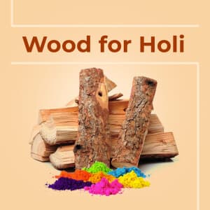 Wood for Holi