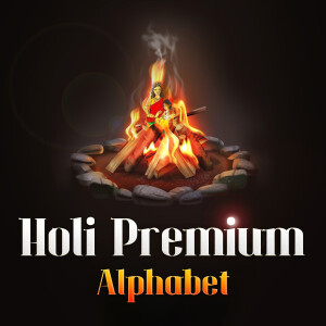 Premium Alphabet - Holi