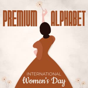 Premium Alphabet - International Women's Day