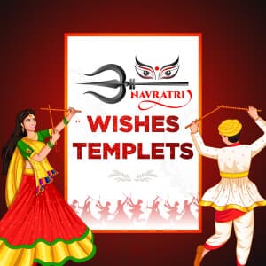 Navratri Wishes Templets templates