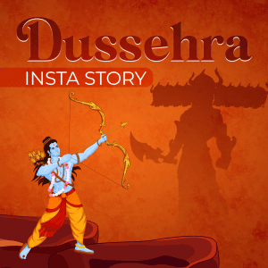 Dussehra insta Story templates