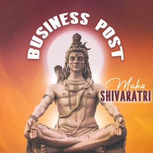 Business post - Maha Shivaratri