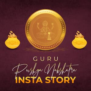Guru Pushya Nakshatra insta story templates