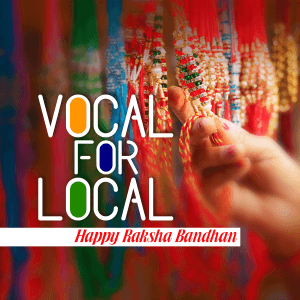Vocal For Local Raksha Bandhan templates