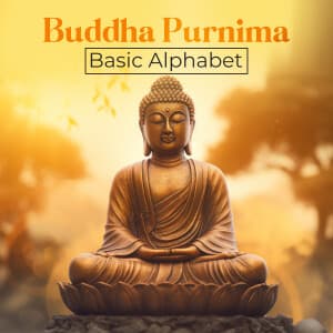 Basic Alphabet - Buddha Purnima templates