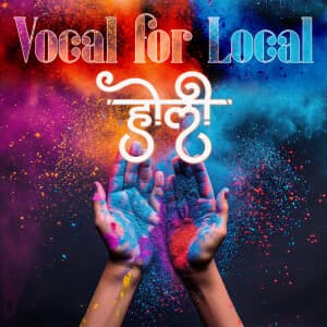 Vocal for Local Holi templates