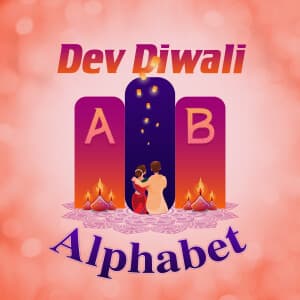 Dev Diwali Alphabet templates