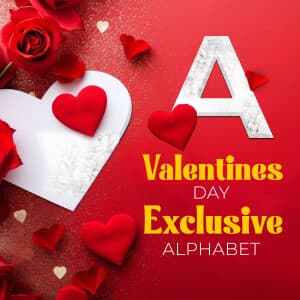 Valentine's Day Exclusive Alphabet templates