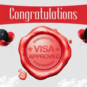 Congratulations Visa Approved templates
